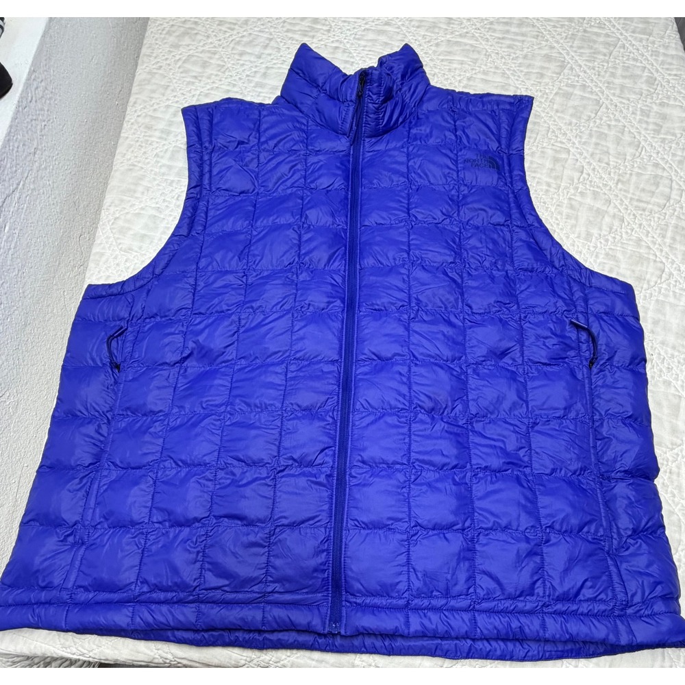 The North Face ThermoBall Eco Vest Mens 2XL purple Quilted Puffer NF0A5GL